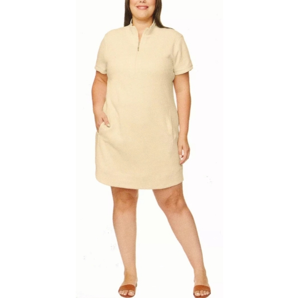 Legendary Outfitters Ladies' Quarter Zip Dress with Pockets, Cream